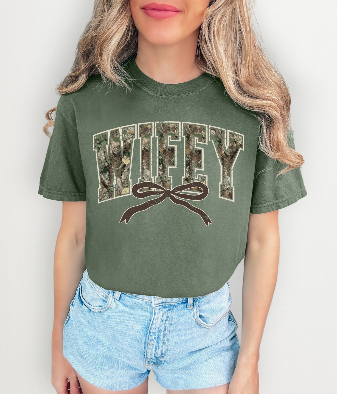 Wifey camo tee