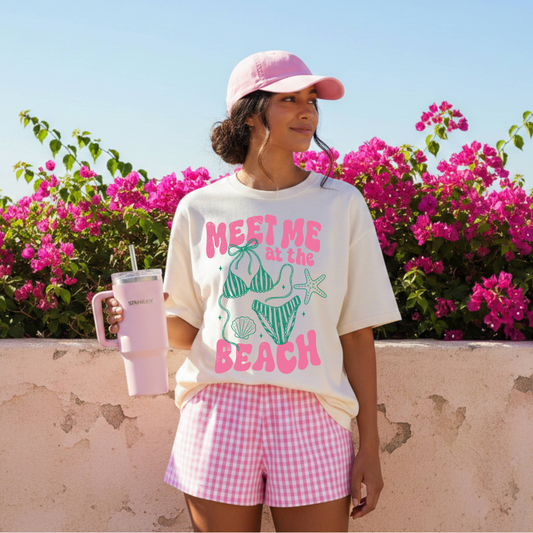 Meet me at the beach tee