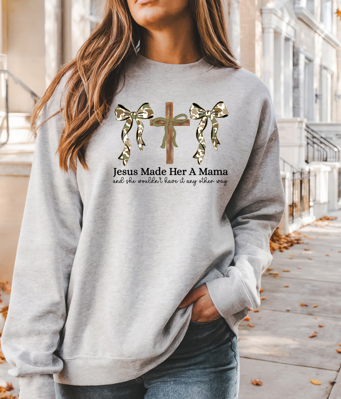 Army Mom crewneck