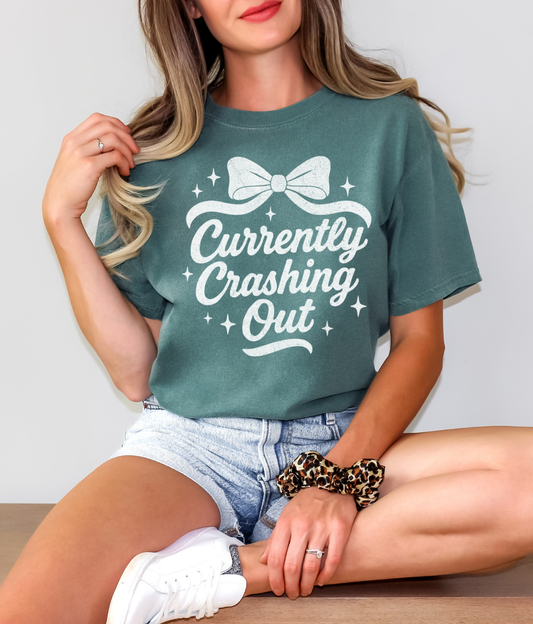 Crashing out tee