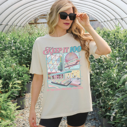 Keep It 100 tee