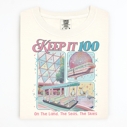 Keep It 100 tee