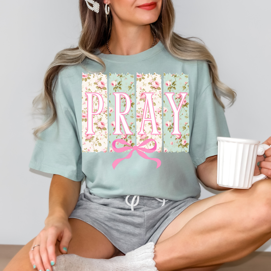 Floral Pray tee