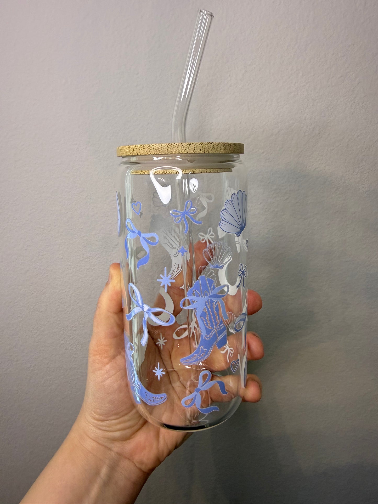 Western blue cup