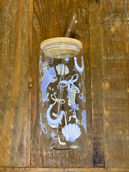 Western blue cup
