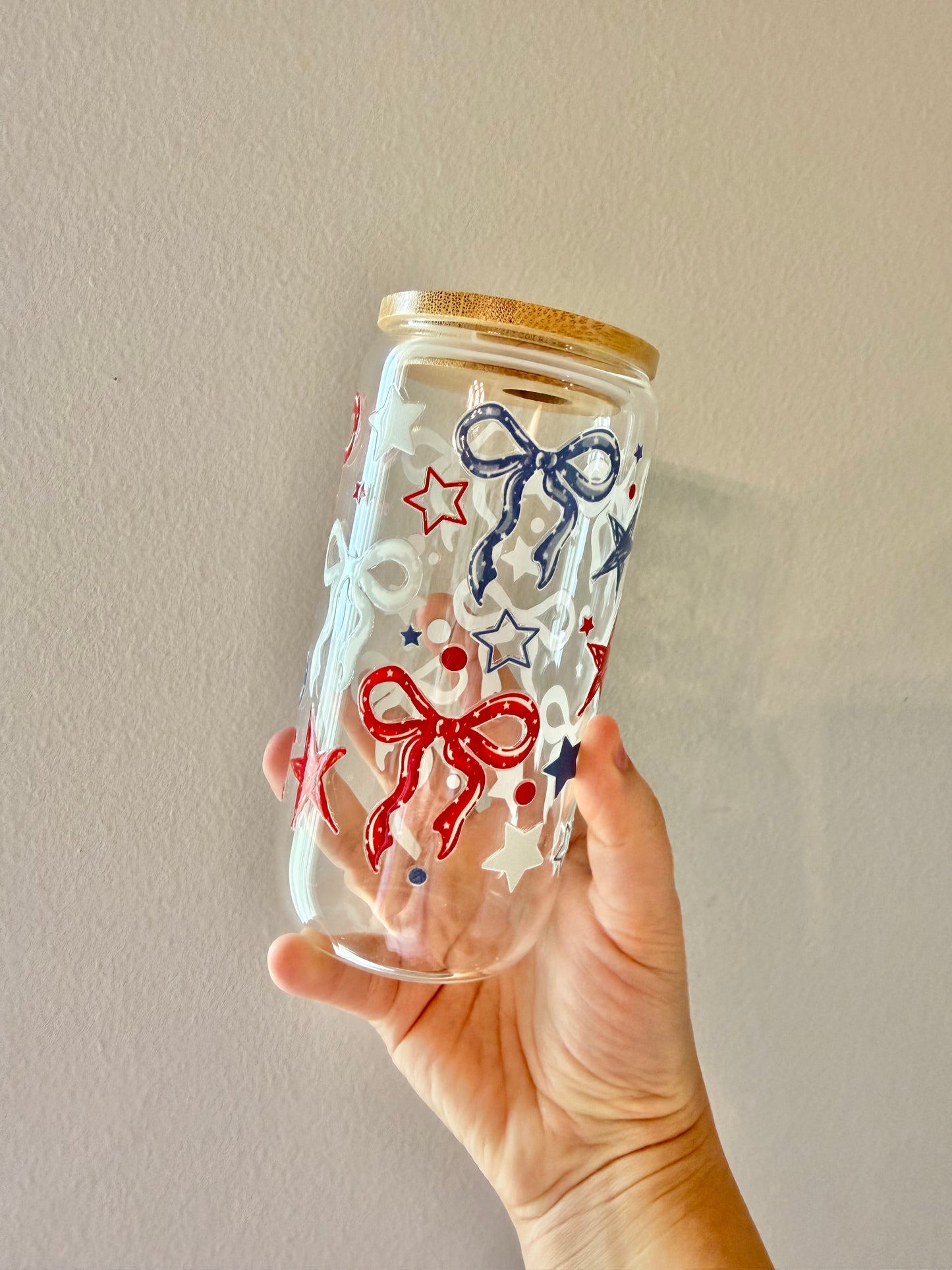 Red white and blues cup