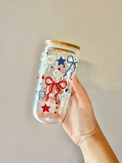 Red white and blues cup