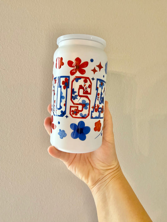 USA floral cup