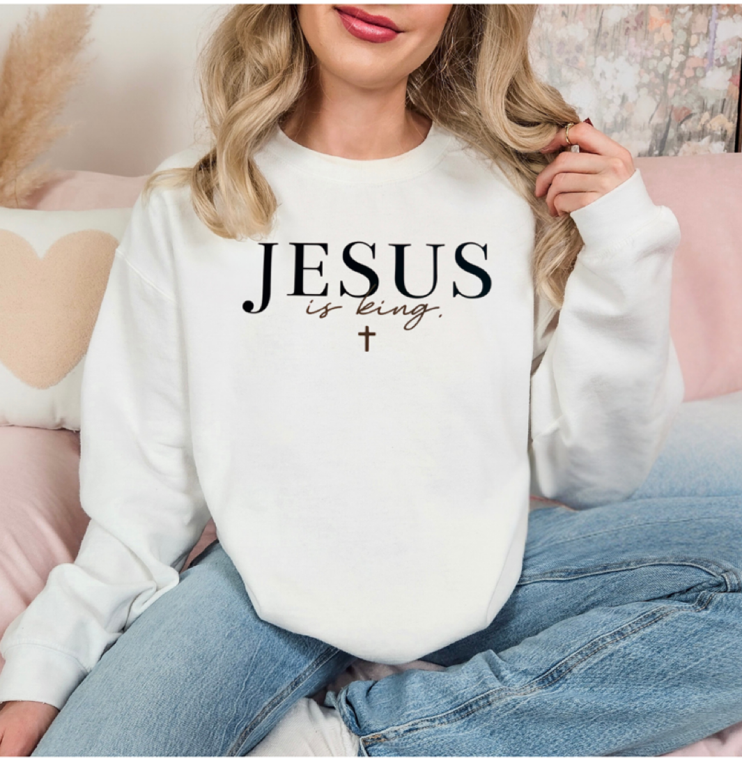 Jesus is king crewneck